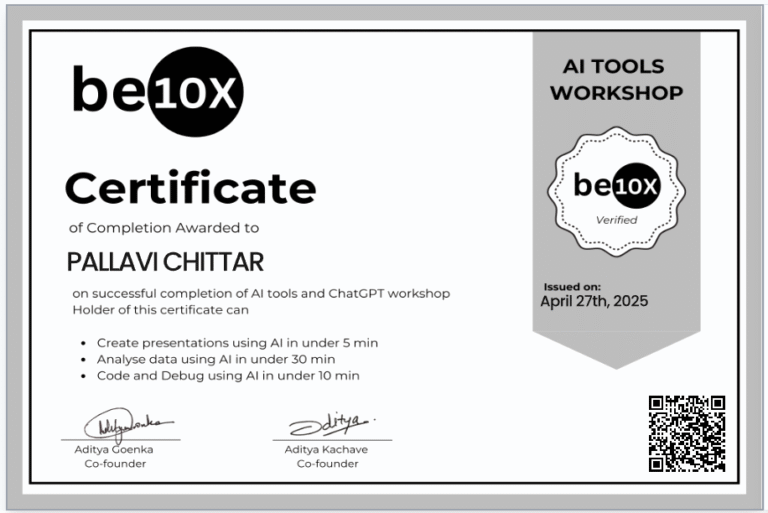 Certification and experience