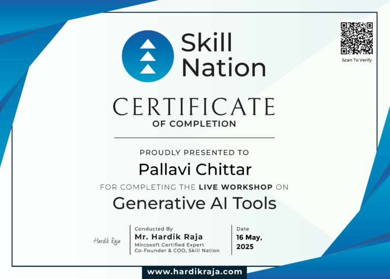 Generative AI Tools Certification