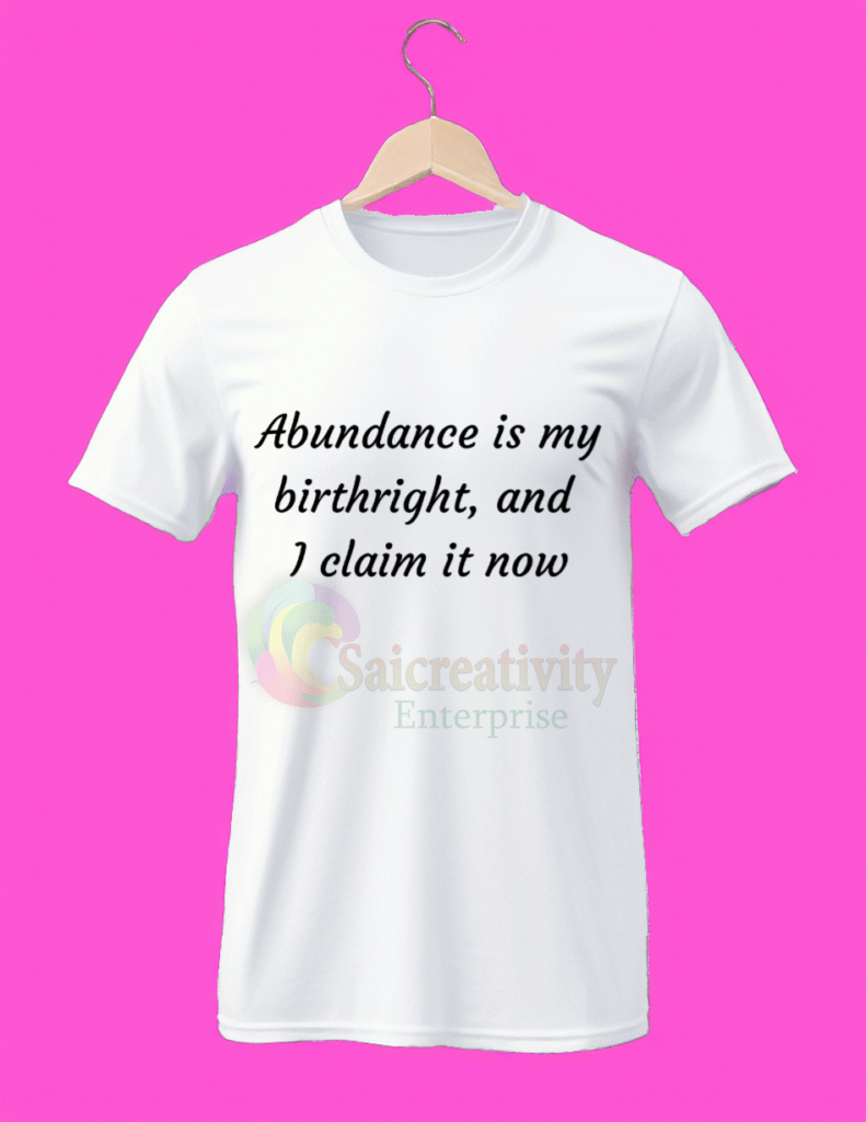 Abundance is my birthright