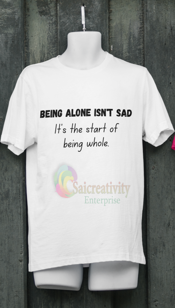 Being alone isn't sad