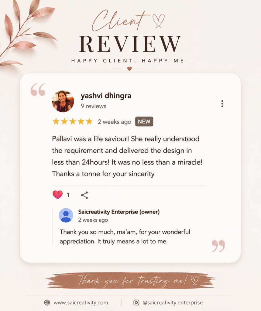 Yashvi Dingre reviews
